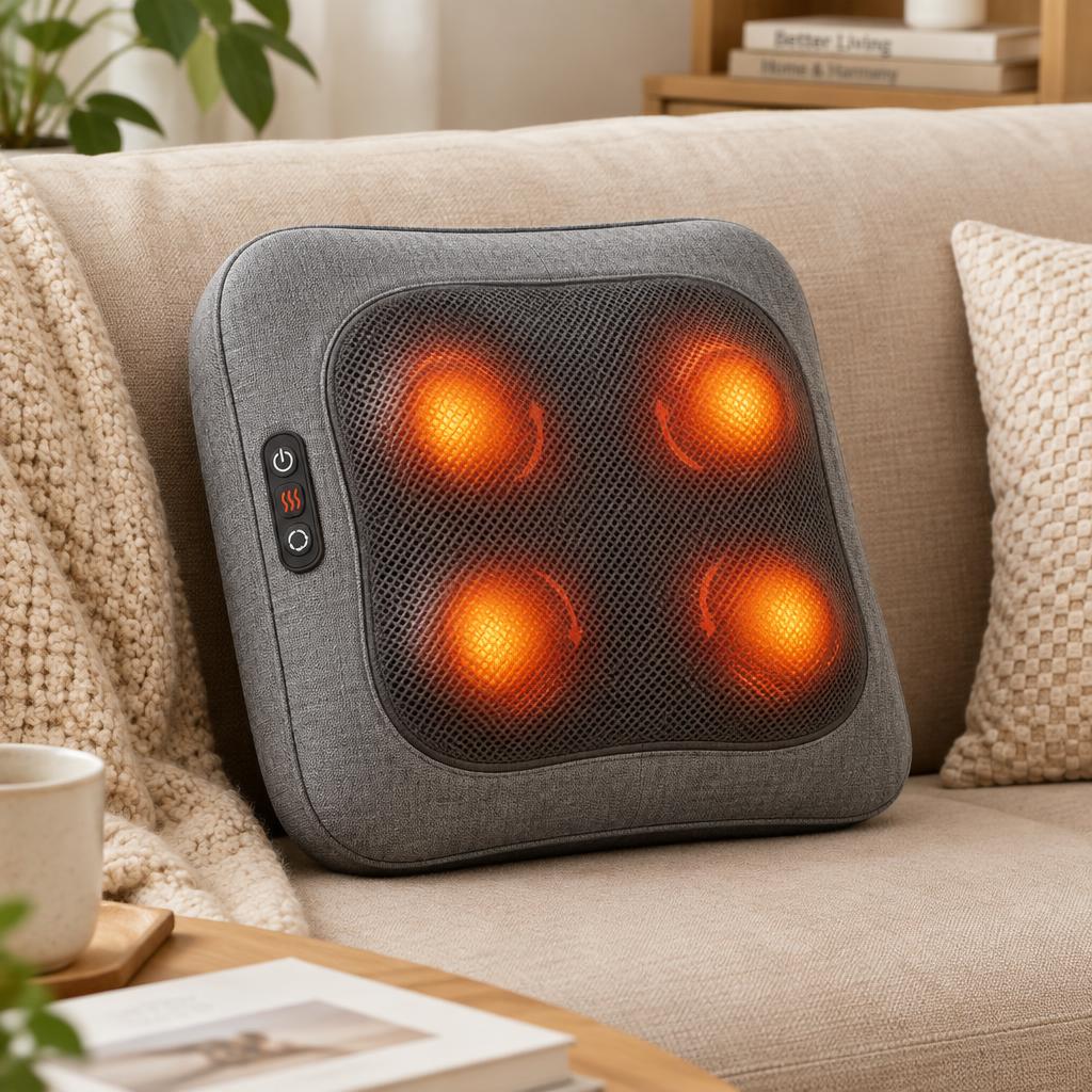 Almohada Masajeadora Shiatsu con Calor